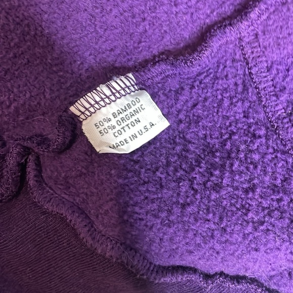 Bryn Walker | Purple Thick Organic Cotton & Bamboo Cardigan Size Small - Picture 5 of 8